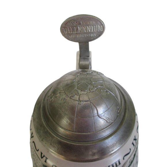 Avon 1999 LE Millennium Collectors Stein - 1000 Years of History - Man Cave Bar - Picture 7 of 12